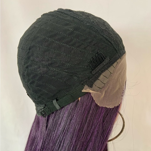 Very Pretty 28” Premium Fiber Purple Lace Front Wig for Daily Wear or Events - Picture 6 of 14